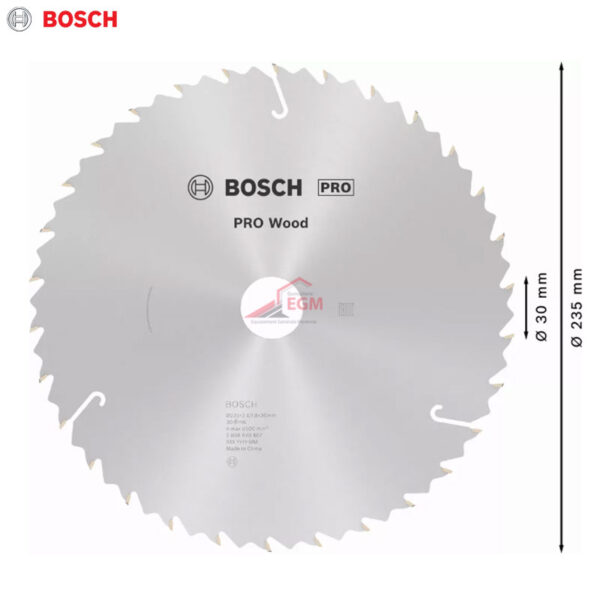 DISQUE CIRCUL CARBURE POUR BOIS 235X2.6X30 Z 30 SPEEDLINE WOOD BOSCH