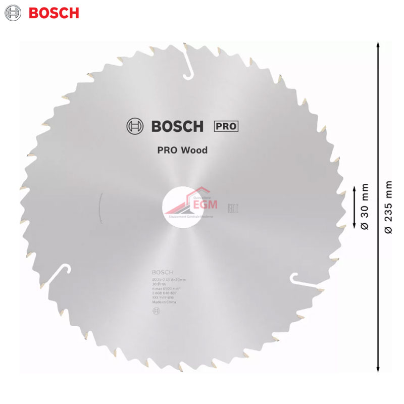 DISQUE CIRCUL CARBURE POUR BOIS 235X2.6X30 Z 30 SPEEDLINE WOOD  BOSCH