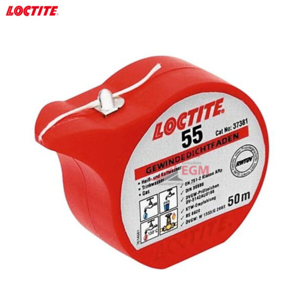 ROULEAU TEFLON EN FIBRE D'ETANCHEITE FILETE 50M LOCTITE