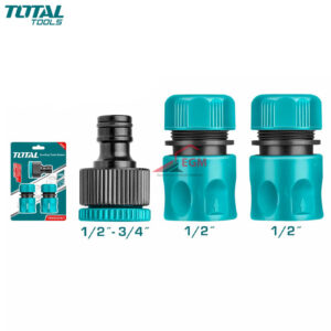 RACCORD RAPIDE POUR TUYAU 1/2" ABS 3PCS TOTAL