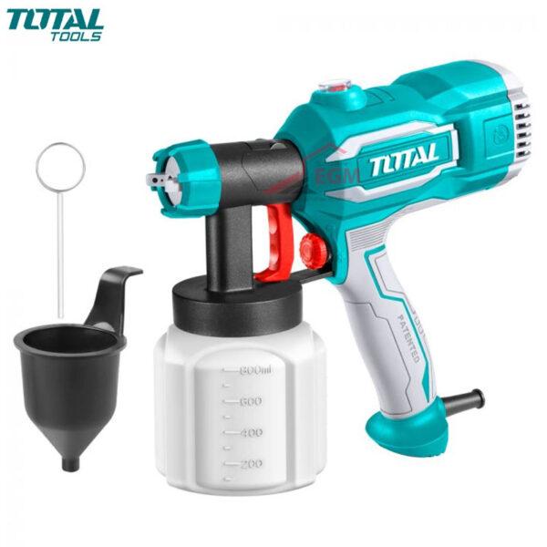 PISTOLET PEINTURE ELECTRIQUE 800ML 450W TOTAL