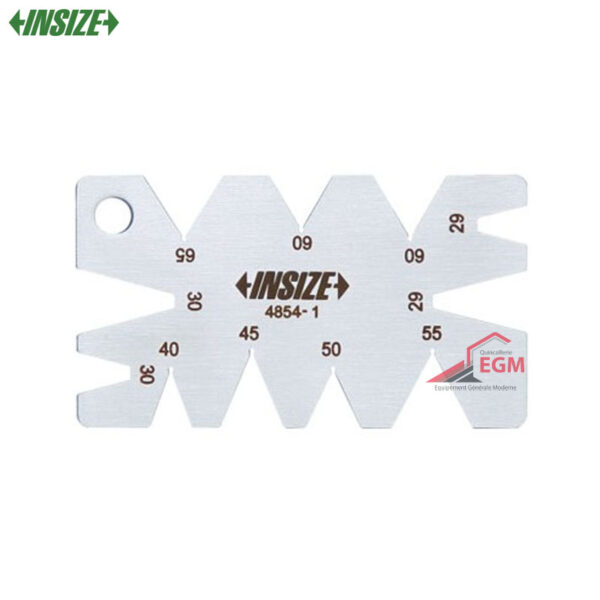 JAUGE D'ANGLE DE TAILLE 29°/30°/40°/45°/50°/55°/60° INSIZE