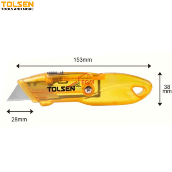 COUPE MOQUETTE EN ABS TRANSPANT 61X19MM JAUNE SK5 TOLSEN