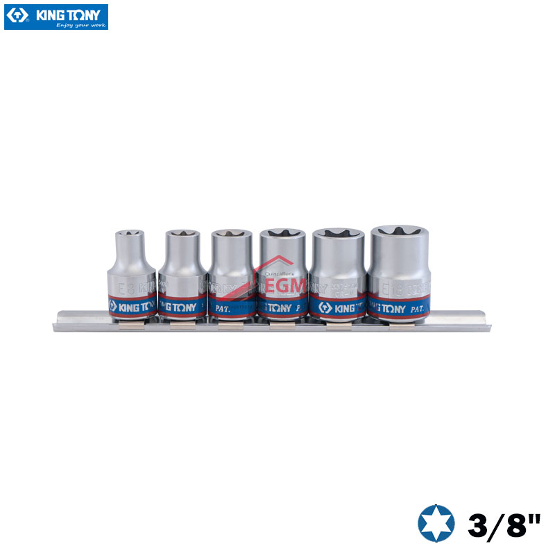 JEUX CLE A DOUILLE 3/8 TORX E8-E18 6PCS KING TONY JEUX CLE A DOUILLE 3/8 TORX E8-E18 6PCS KING TONY