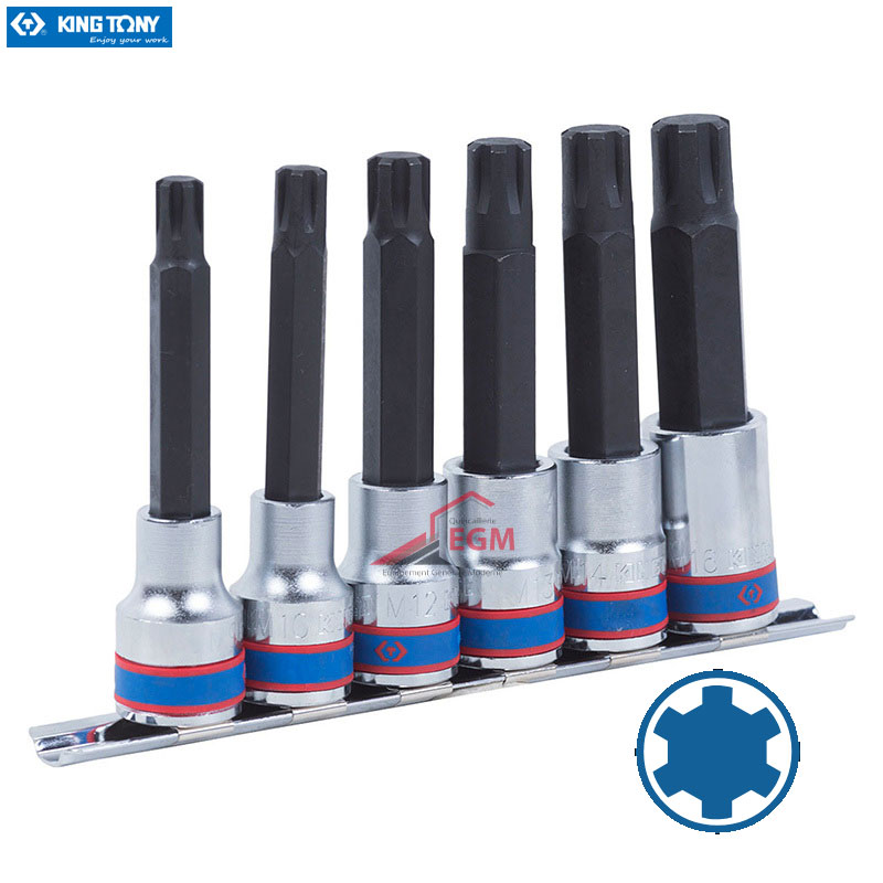 JX CLE DOUILLE MALE RUBE 1/2" 6PCS KING TONY JX CLE DOUILLE MALE RUBE 1/2" 6PCS KING TONY