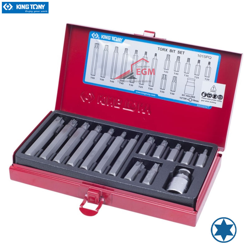 COFFRE EMBOUT TORX 15PCS KING TONY COFFRE EMBOUT TORX 15PCS KING TONY