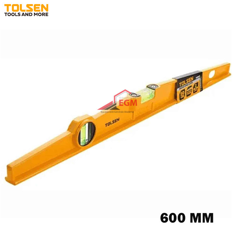 NIVEAU D'EAU EN ALUM FRAME INDUSTRIELLE 600MM TOLSEN NIVEAU D'EAU EN ALUM FRAME INDUSTRIELLE 600MM TOLSEN
