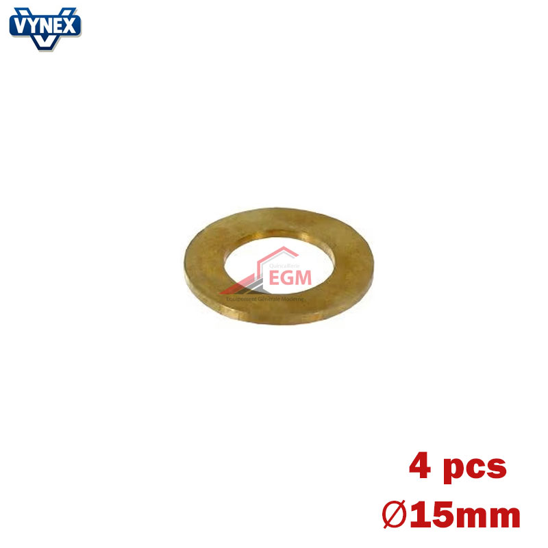 BAGUE EN LAITON POUR CHARNIERE & PAUMELLE D 15.0 4PCS VYNEX BAGUE EN LAITON POUR CHARNIERE & PAUMELLE D 15.0 4PCS VYNEX
