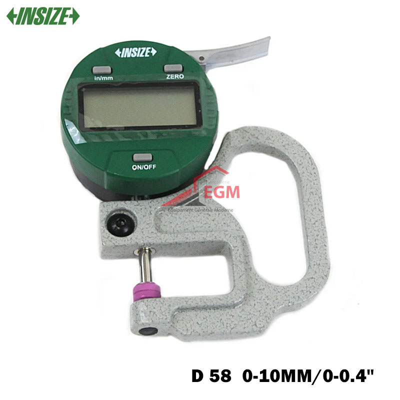 COMPARATEUR EPAIS DIGITAL D 58 0-10MM/0-0.4" INSIZE COMPARATEUR EPAIS DIGITAL D 58 0-10MM/0-0.4" INSIZE
