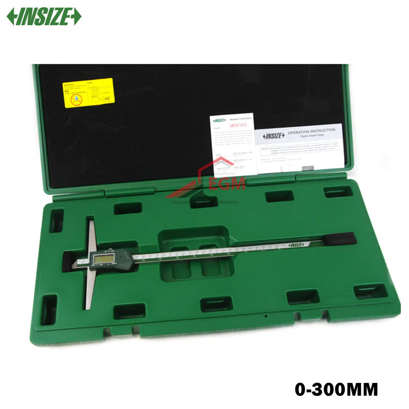 JAUGE DE PROFONDEUR DIGITAL 0-300MM 0.01MM/0.0005" BASE 150MM INSIZE JAUGE DE PROFONDEUR DIGITAL 0-300MM 0.01MM/0.0005" BASE 150MM INSIZE