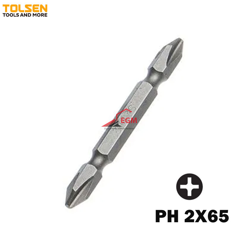 EMBOUT TOURNVIS AM PH 2X65 DOUBLE S2 TOLSEN EMBOUT TOURNVIS AM PH 2X65 DOUBLE S2 TOLSEN