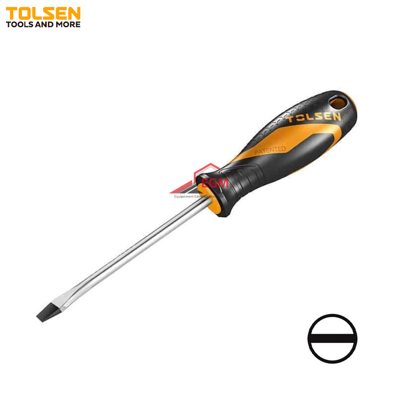 TOURNEVIS FR PLAT CR-V GRIP MAGNÉTIQUE TOLSEN TOURNEVIS FR PLAT CR-V GRIP MAGNÉTIQUE TOLSEN