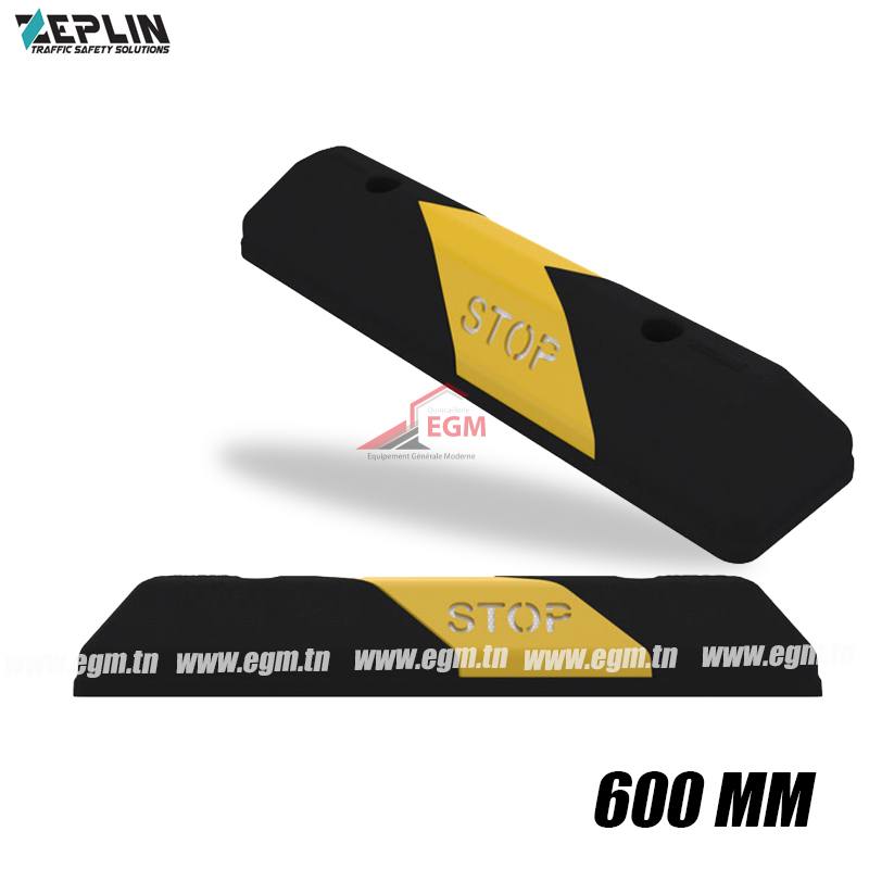 BUTEE DE ROUE JAUNE ET NOIR 600MM ZEPLIN BUTEE DE ROUE JAUNE ET NOIR 600MM ZEPLIN