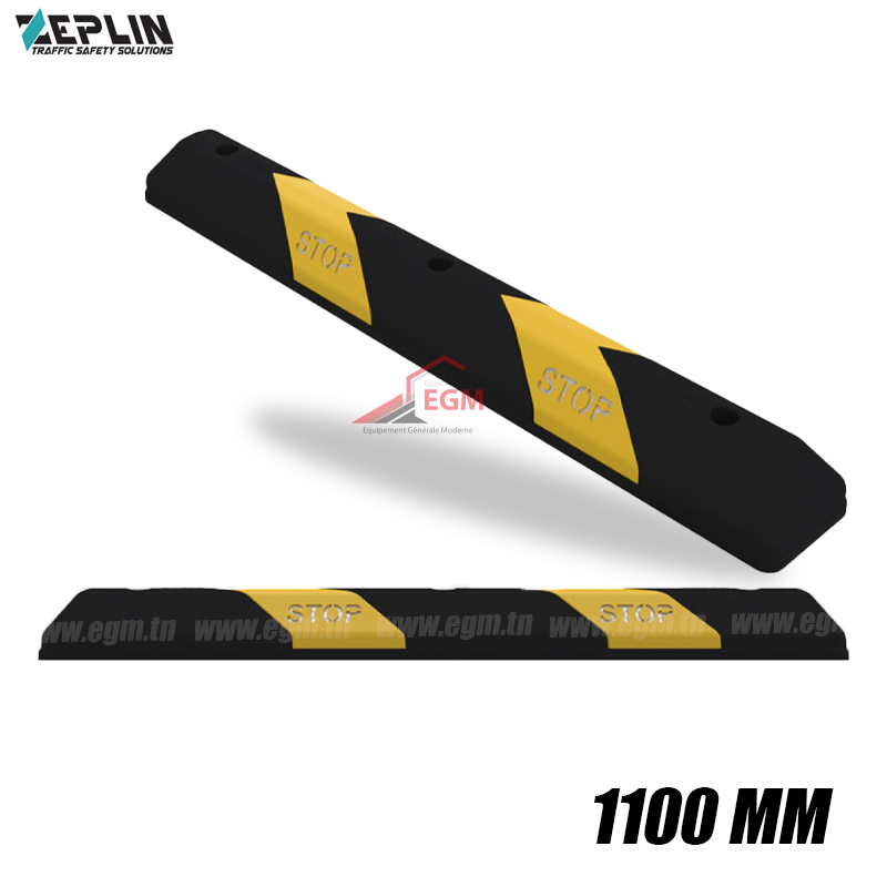 BUTEE DE ROUE JAUNE ET NOIR 1100MM ZEPLIN BUTEE DE ROUE JAUNE ET NOIR 1100MM ZEPLIN