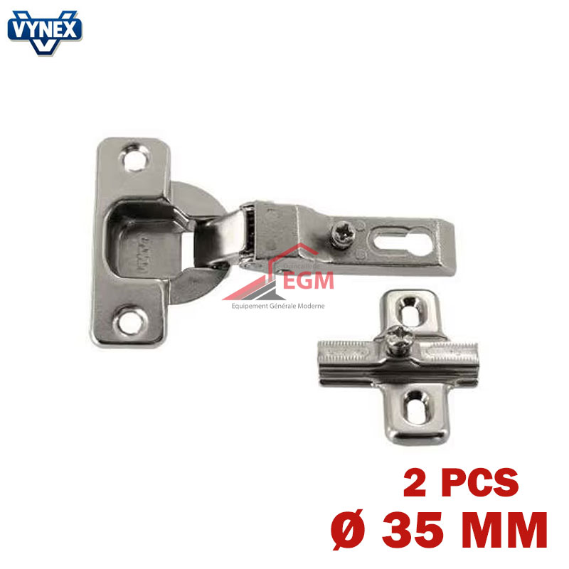 CHARNIERE INVISIBLE POUR REFRIGERATEUR D35MM OUVRE 110° 2PCS VYNEX CHARNIERE INVISIBLE POUR REFRIGERATEUR D35MM OUVRE 110° 2PCS VYNEX