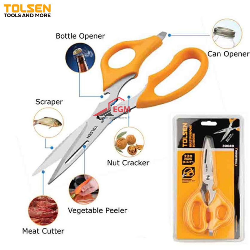 CISEAU D'ATELIER MULTI-USAGE INDUSTRIEL 220MM TOLSEN CISEAU D'ATELIER MULTI-USAGE INDUSTRIEL 220MM TOLSEN