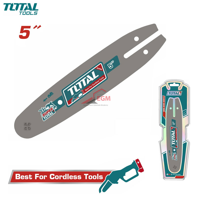 GUIDE CHAINE POUR TRANCONEUSE A CHAINE MINI SANS FIL 5" TOTAL GUIDE CHAINE POUR TRANCONEUSE A CHAINE MINI SANS FIL 5" TOTAL