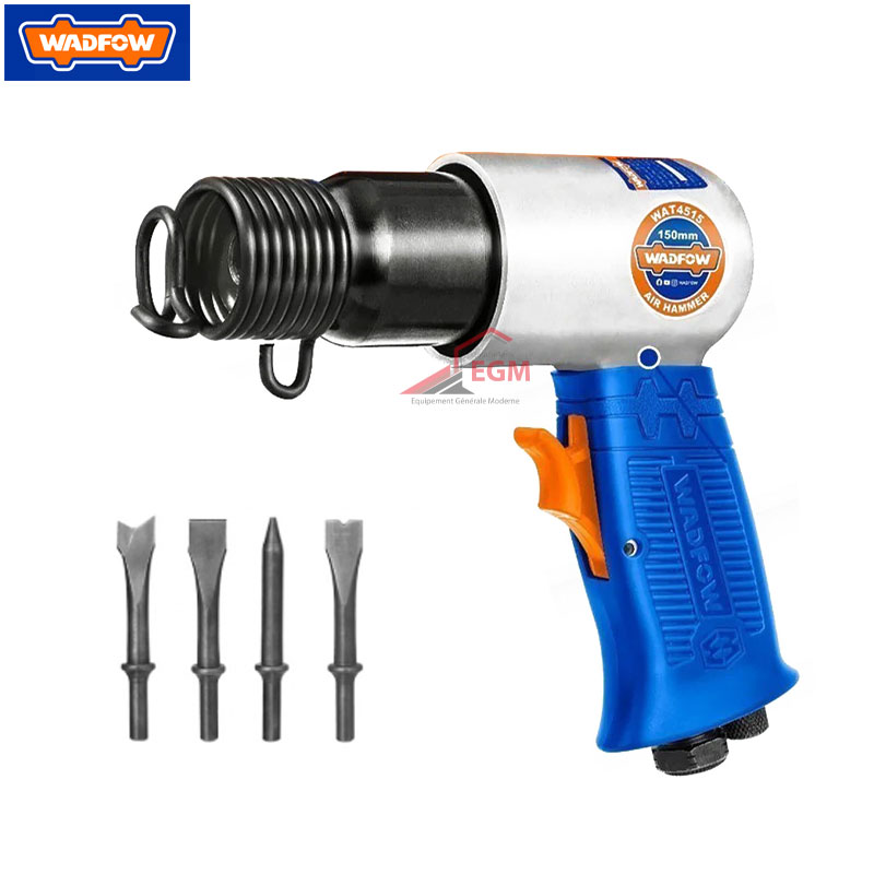 MARTEAU BRINEUR PNEUMTIQUE 150MM AVEC 4 BURIN WAT4515 WADFOW MARTEAU BRINEUR PNEUMTIQUE 150MM AVEC 4 BURIN WAT4515 WADFOW
