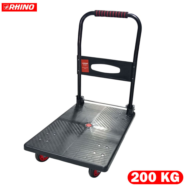 CHARIOT A 4 ROUE PLIABLE 720X480 MM 200KG RHINO CHARIOT A 4 ROUE PLIABLE 720X480 MM 200KG RHINO