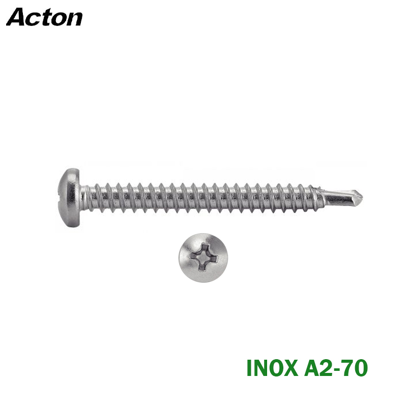 VIS PARKER AUTO-PERCEUSE TETE CYLINDRIQUE EN INOX DIN 7504-M ACTON VIS PARKER AUTO-PERCEUSE TETE CYLINDRIQUE EN INOX DIN 7504-M ACTON