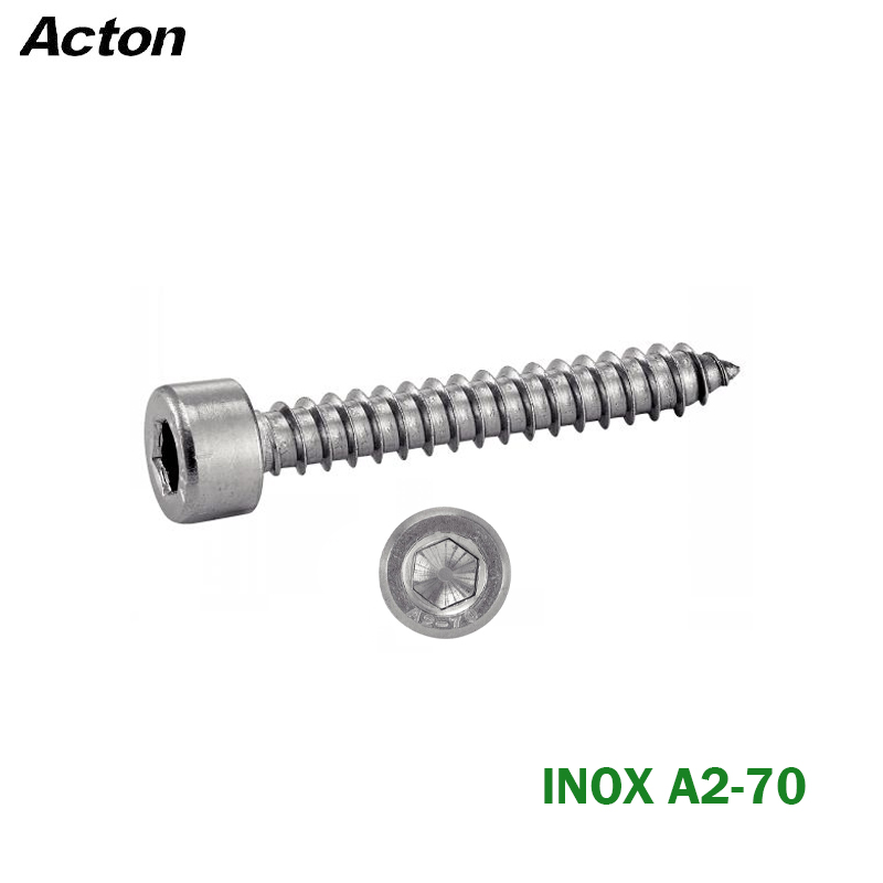 VIS PARKER TETE CHC ( BTR ) EN INOX A2-70 "304" VIS PARKER TETE CHC ( BTR ) EN INOX A2-70 "304"