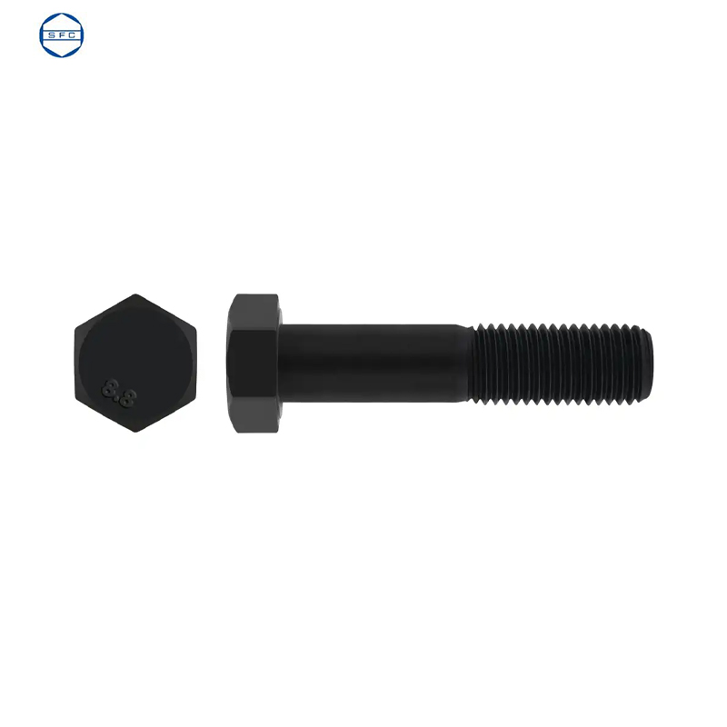 VIS A TETE HEXAGONALE EN ACIER NOIR 8.8 DIN 931 VIS A TETE HEXAGONALE EN ACIER NOIR 8.8 DIN 931