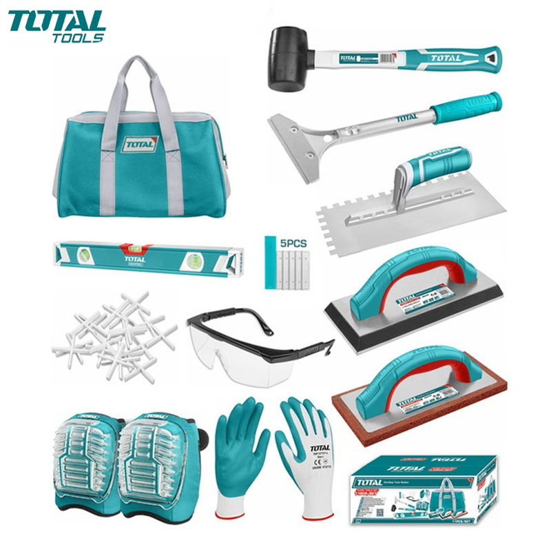 PACK DE 11 OUTILS DE CARRELAGE TOTAL PACK DE 11 OUTILS DE CARRELAGE TOTAL