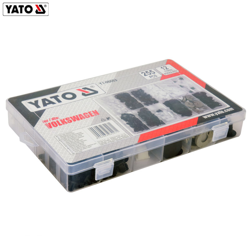 BOITE CLIPS DE FIXATION INTERIEUR POUR VOITURE VOLKSWAGEN 255 PCS YATO BOITE CLIPS DE FIXATION INTERIEUR POUR VOITURE VOLKSWAGEN 255 PCS YATO