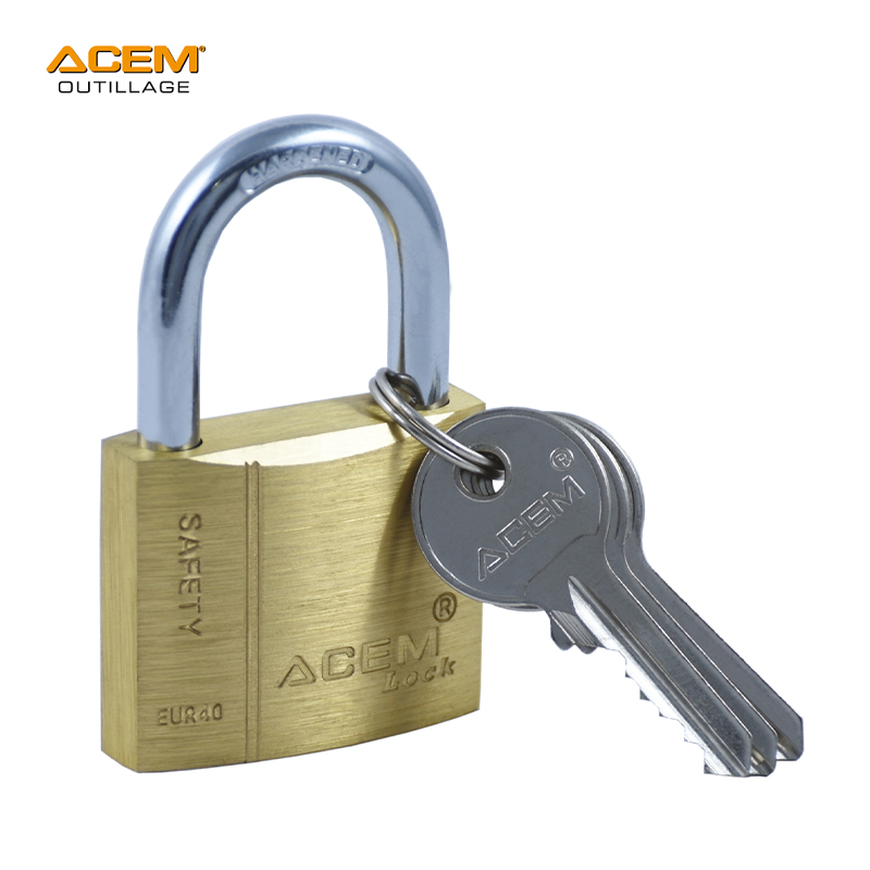 CADENAS BLOCUS 50 MM EN LAITON ACEM CADENAS BLOCUS 50 MM EN LAITON ACEM