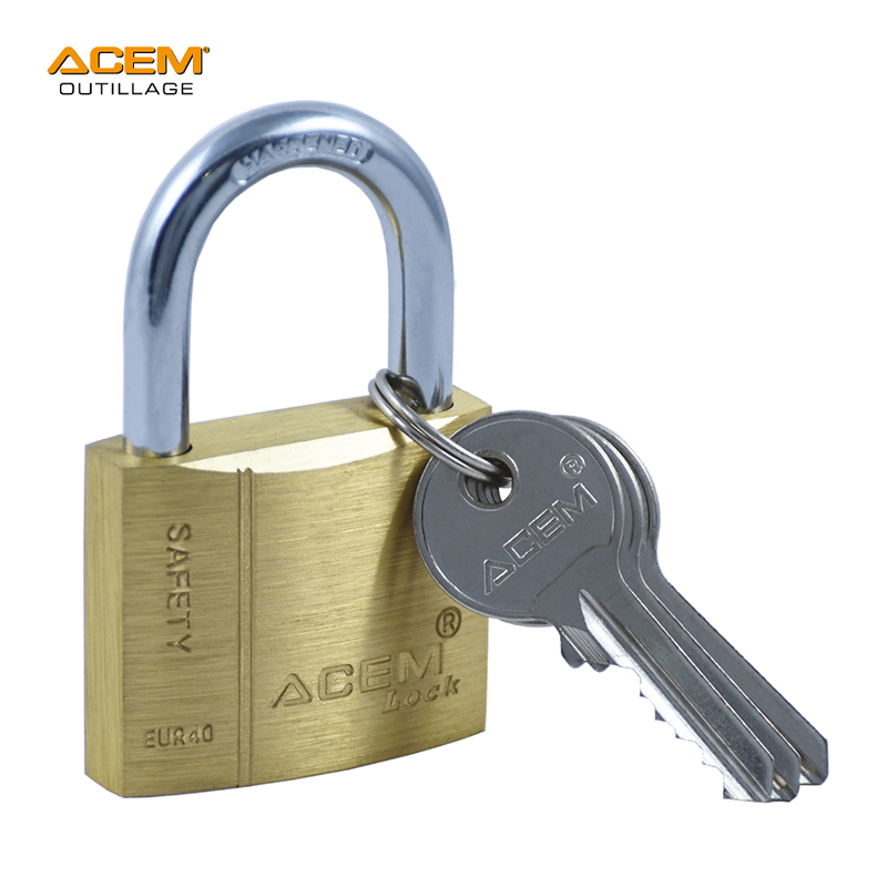 CADENAS BLOCUS 30 MM EN LAITON ACEM CADENAS BLOCUS 30 MM EN LAITON ACEM