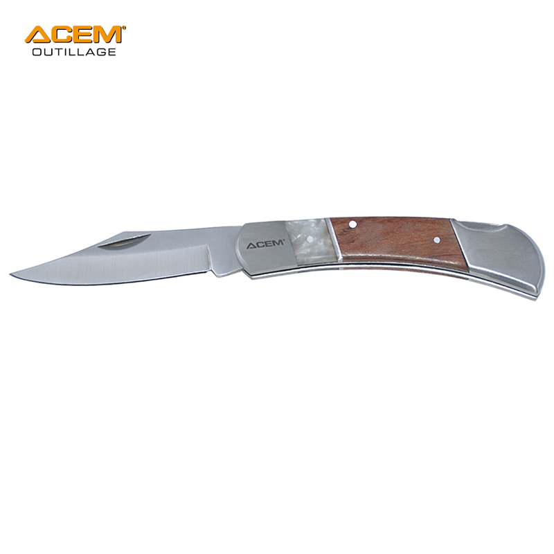 COUTEAU ÉLECtRICIEN 1 LAME MANCHE BOIS A CRAN D'ARRET AC-1129 ACEM COUTEAU ÉLECtRICIEN 1 LAME MANCHE BOIS A CRAN D'ARRET AC-1129 ACEM