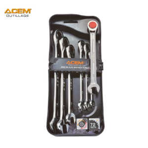 JEUX CLE A MIXTE A CLIQUET 7PCS ACEM