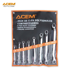 JEUX CLE POLYGONALE CR-V 8-24 8PCS ACEM