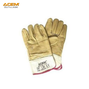 PAIRE DE GANT CUIRE SOUPLE AC5130 10.5" ACEM