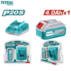 KIT DE 1 BLOC BATTERIE LITHIUM-ION 20V 4.0AH AVEC CHARGUER 20V TOTAL