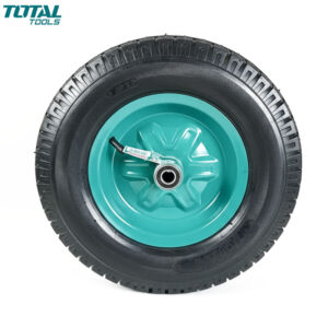 ROUE DE BROUETTE GONFLEE 400MMX16MM AVEC JANTE EN ACIER TOTAL