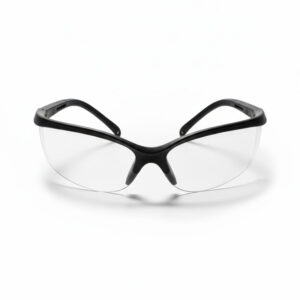 LUNETTE PROTECTION BLANC TRANSPARENT BRANCHE EXTERIEUR NOIR