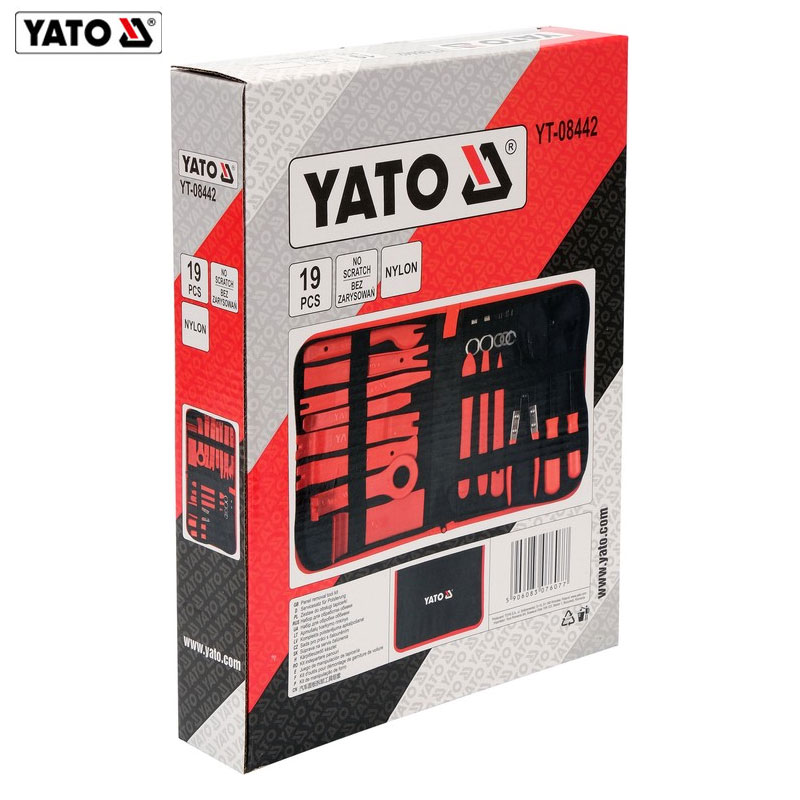 KIT DE DEPOSE LES GARNITURE PORTE & PANNEAUX 19 PCS YATO KIT DE DEPOSE LES GARNITURE PORTE & PANNEAUX 19 PCS YATO