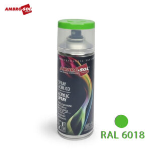 BOUTEILLE PEINTURE ACRYLIQUE VERT JAUNE 400 ML RAL 6018 AMBRO-SOL