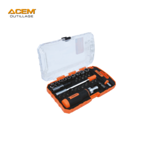 COFFRET CLE A DOUILLE & EMBOUT 1/4" 29PCS 4-12MM OR29 ACEM