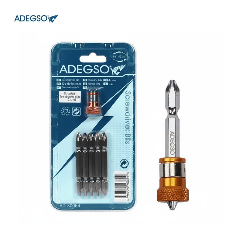 JEUX DE 5 EMBOUT DE T VIS DOUBLE PH2/65 CR-V AVEC ADAP MAGNETIQUE ADEGSO JEUX DE 5 EMBOUT DE T VIS DOUBLE PH2/65 CR-V AVEC ADAP MAGNETIQUE ADEGSO