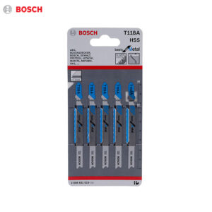 JEUX DE LAME SCIE SAUTEUSE 92MM T118A BASIC FOR METAL 5PCS - BOSCH