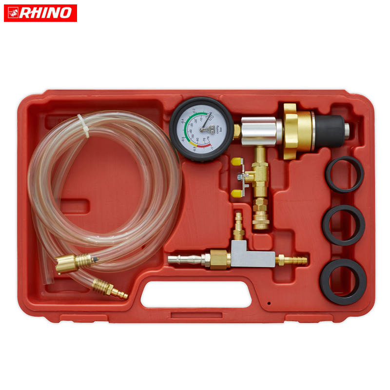 KIT DE PURGE ET DE REMPLISSAGE SOUS VIDE POUR SYSTEME DE REFROIDISSEMANT 6PCS RHINO KIT DE PURGE ET DE REMPLISSAGE SOUS VIDE POUR SYSTEME DE REFROIDISSEMANT 6PCS RHINO