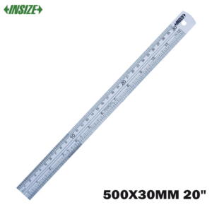 REGLE PLATE LARGE EN INOX 500X30MM 20" INSIZE