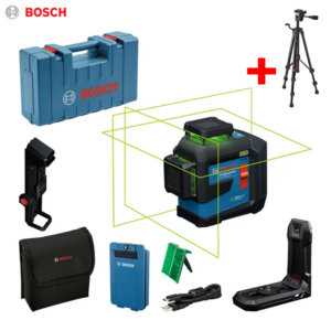 NIVEAU LASER VERT 3 LIGNE 360° CHARGABLE BATERIE BA 3.7V 3.0AH XL IP65 GLL 80-33G +BT150 GRATU BOSCH