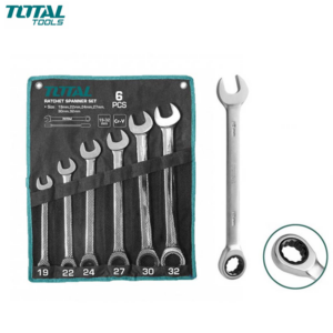 JX CLE A MIXTE A CLIQUET DROITE 6PCS 19-32MM TOTAL