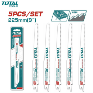 JX DE 5 LAME SCIE A SABRE POUR BOIS AVEC CLOU RAPARATION PALETTE 225MM TOTAL