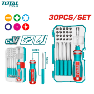 COFFRET T VIS & EMBOUT DE T VIS 30PCS TOTAL